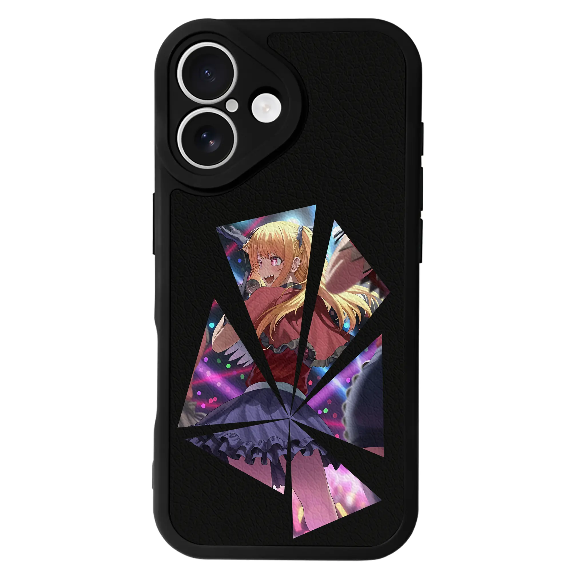 推しの子 グッズ,星野ルビー - IPhone 16シリーズ対応 ・ シリコンスマホケース ・ レザー調 ・ 高精度フィット ・ 耐衝撃 ・ ワイヤレス充電対応 ・ 精密カット